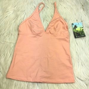 NWT Carve Design Empire Waist Malibu Tankini Top